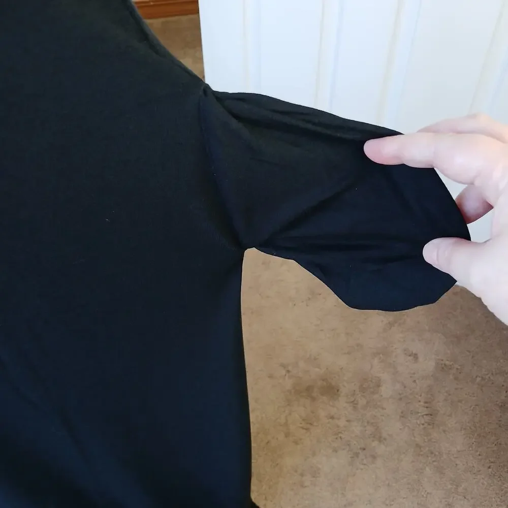 🔥SALE🔥 Zenana Black V-neck Cami Maxi Dress 1X comfy shift pockets adjustable - Picture 8 of 16